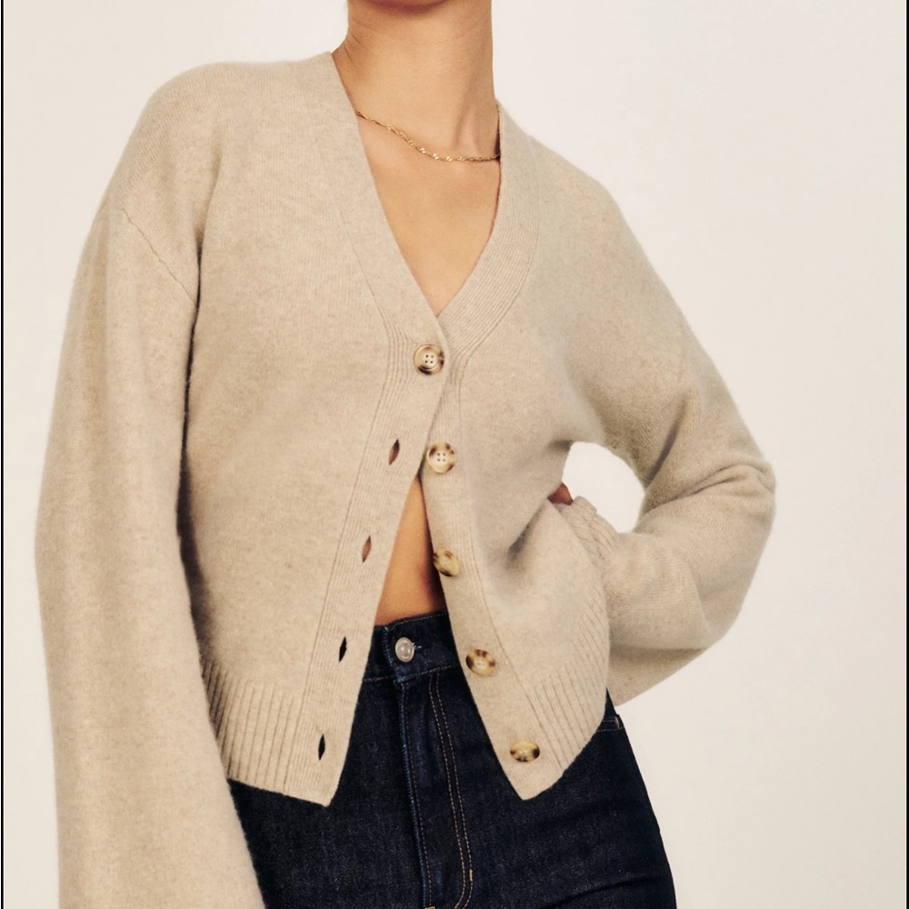 Reformation Novara Regenerative Wool Cardigan